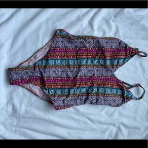 Target one piece swimsuit! Size Medium! Super flattering and fun bright colors